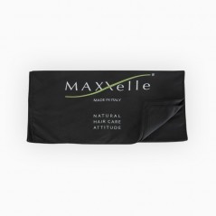 Prosop profesional pentru par Maxxelle, negru din microfriba  60x30cm