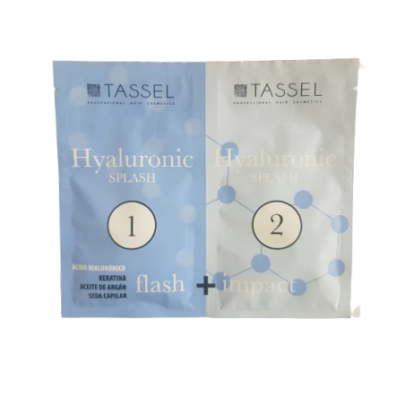 Tratament de par instant, cu acid hialuronic Tassel, pentru par deteriorat si degradat - 2x15 ml